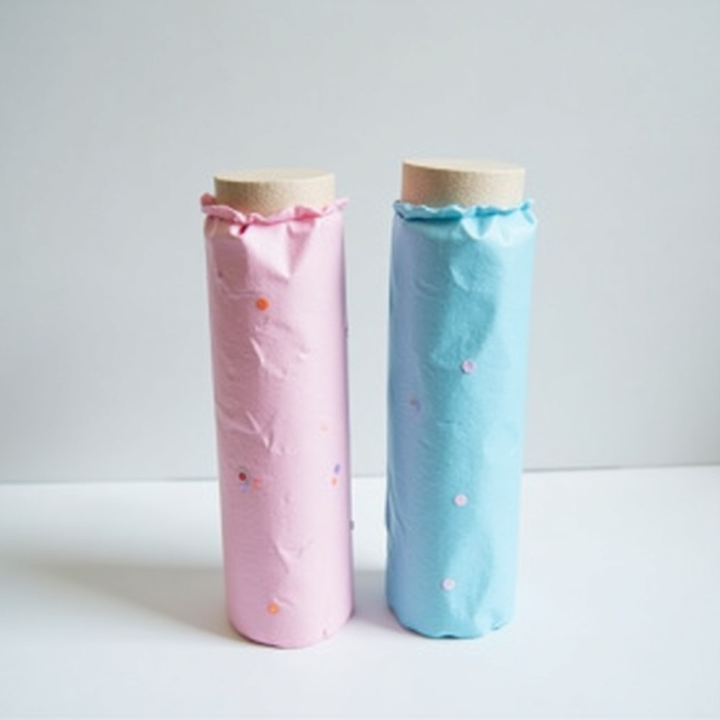 Gender reveal confetti cannons